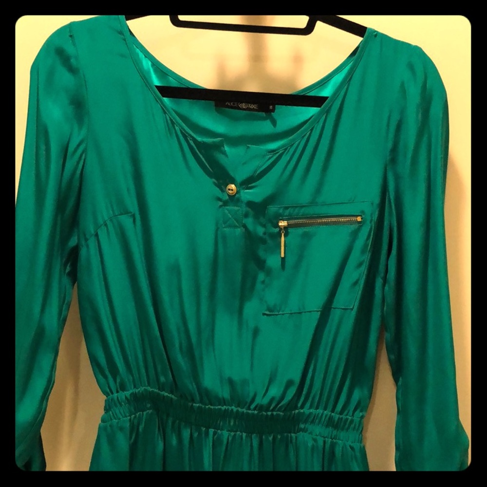 Beautiful emerald green Alice & Trixie dress